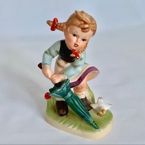 Vintage Japan Royal Crown Girl w/Umbrella Figurine